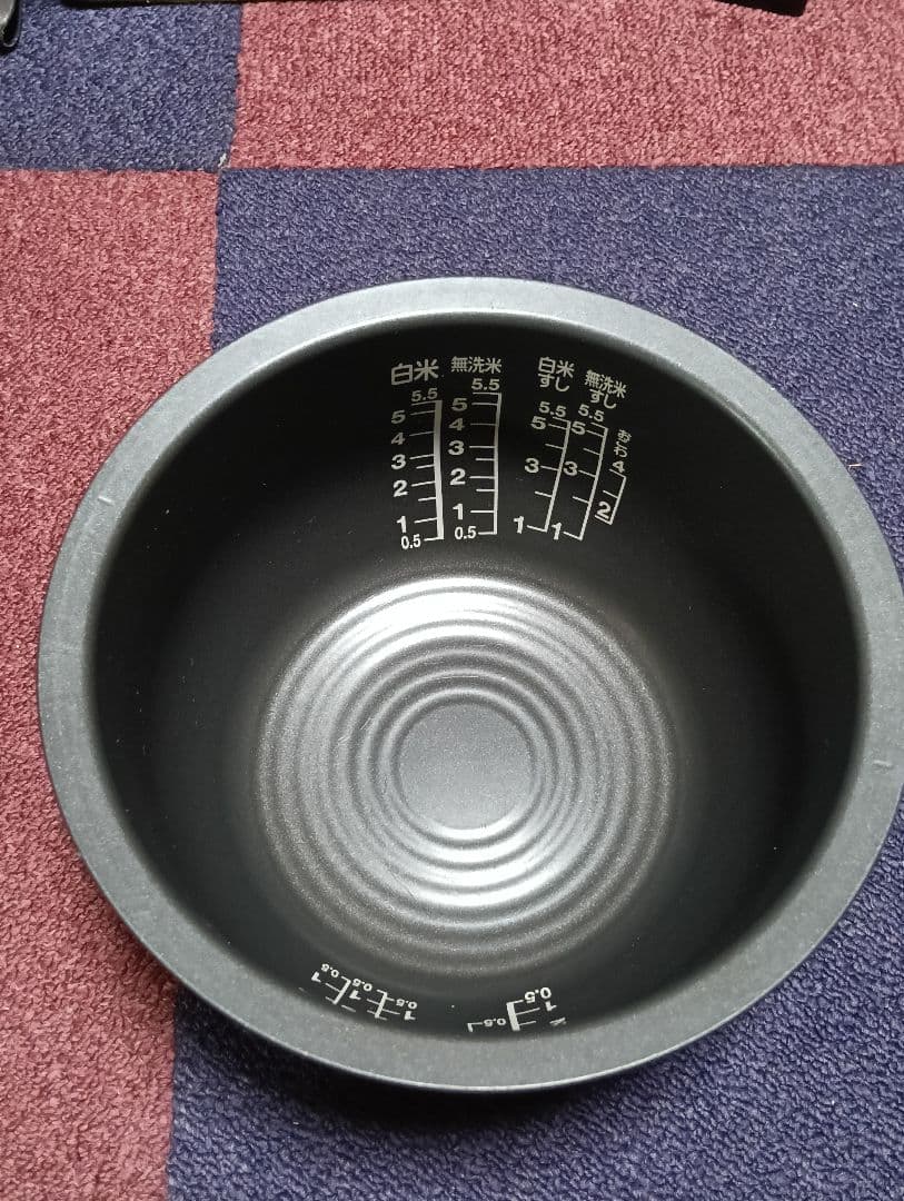 【美品】東芝かまど銅釜　内釜 5.5合 RC−10VRK