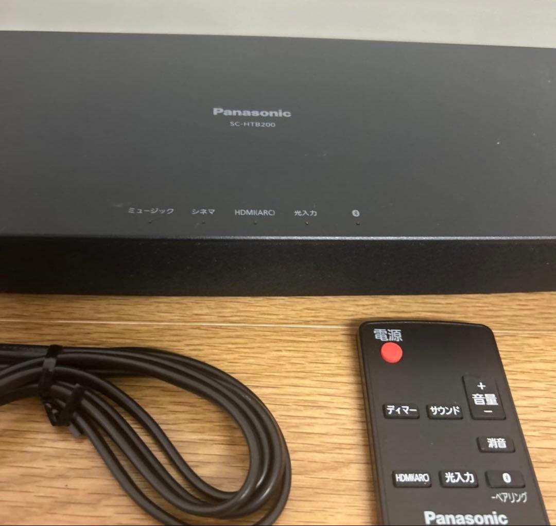Panasonic SC-HTB200-K BLACKサウンドバー シアターバー