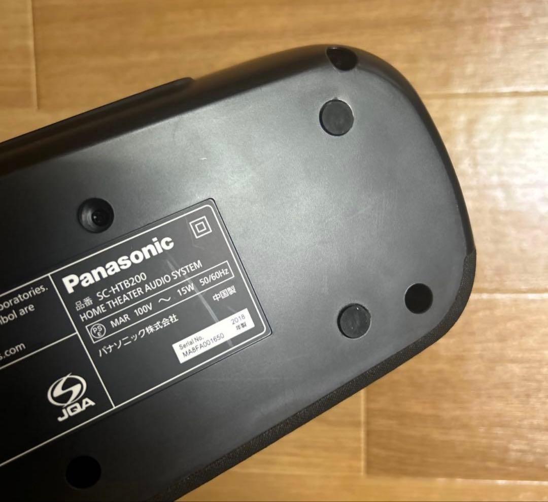 Panasonic SC-HTB200-K BLACKサウンドバー シアターバー
