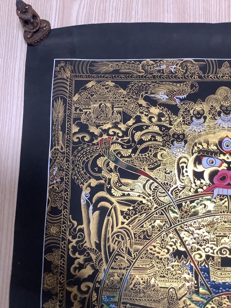 SALE《 チベット密教　新品 》 手描き　タンカ　曼荼羅　六道輪廻　41