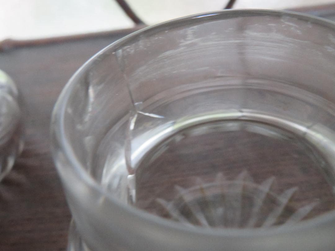 ◆375◆アンティーク ガラス瓶 キャンディーポットセット　スタンド付き