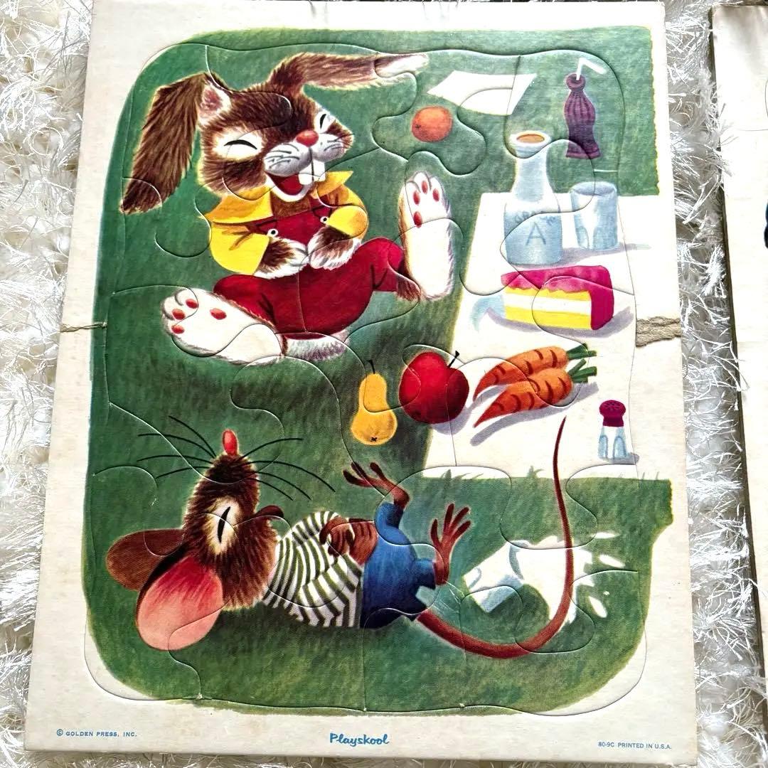 リチャード・スキャリー ヴィンテージ パズル 4枚 PlaySkool 米国製