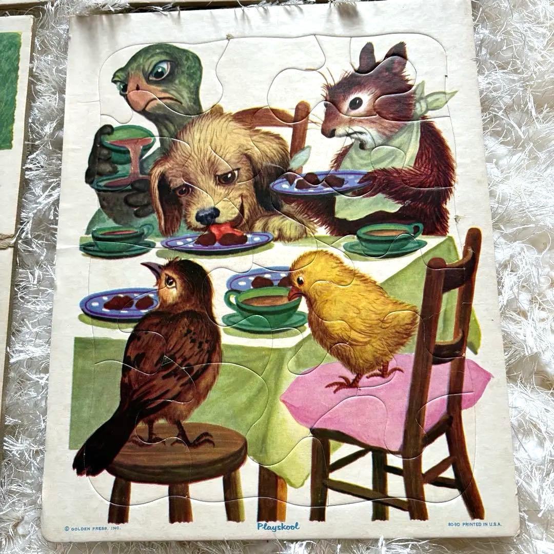 リチャード・スキャリー ヴィンテージ パズル 4枚 PlaySkool 米国製