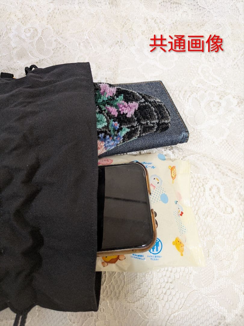 インド刺繍　巾着バッグ　サコッシュ85