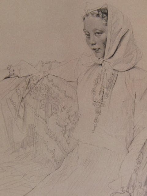 小磯良平、【 スカーフの婦人】、希少な限定額装用画集画、新品高級額 額装付