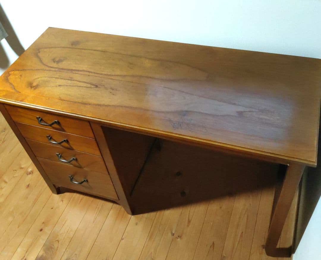 木製デスク 　引き出し付き