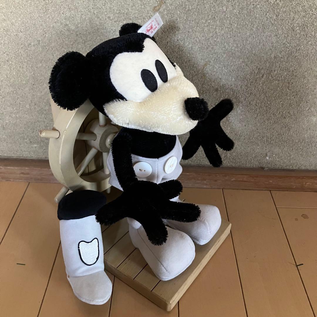 希少 シュタイフ 蒸気船ウィリー ミッキーマウス 世界限定 10000体