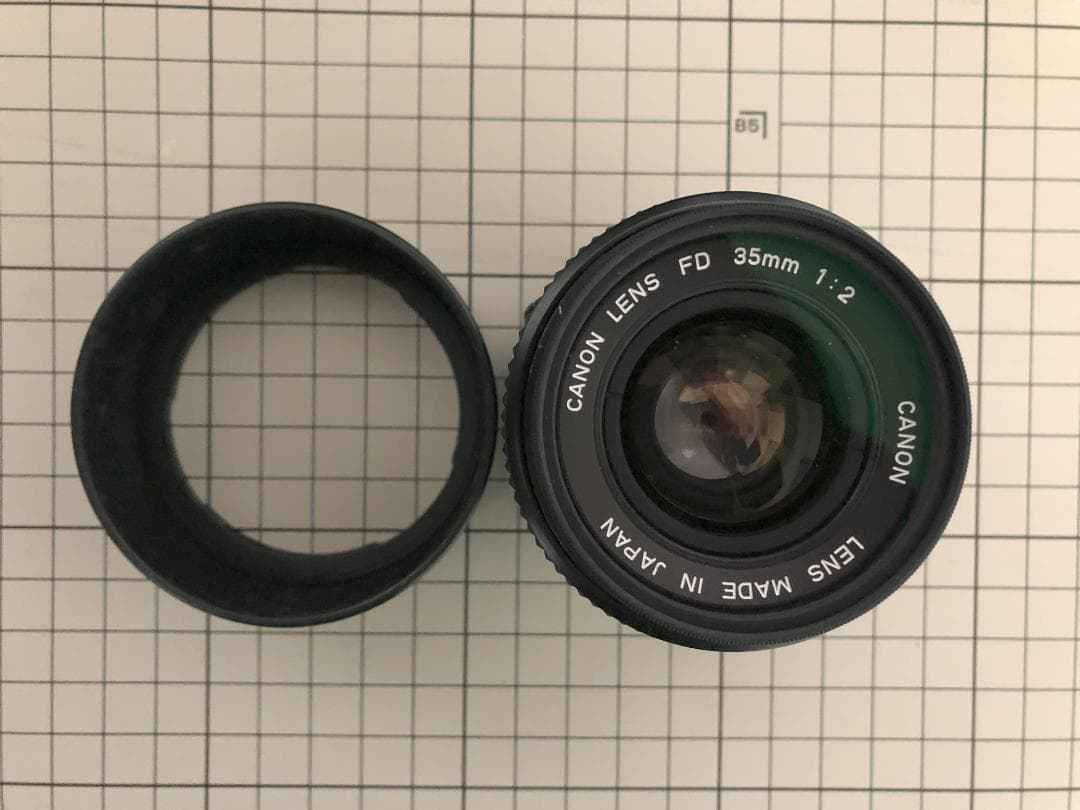 キャノン　NEW F-1 AEファインダー+単焦点レンズ4本+ワインダーFN