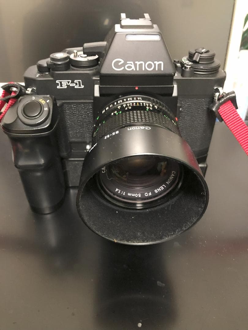 キャノン　NEW F-1 AEファインダー+単焦点レンズ4本+ワインダーFN