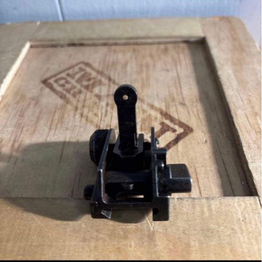 米軍実物　MATECH BUIS 600M M4 M16バックアップリアサイト④