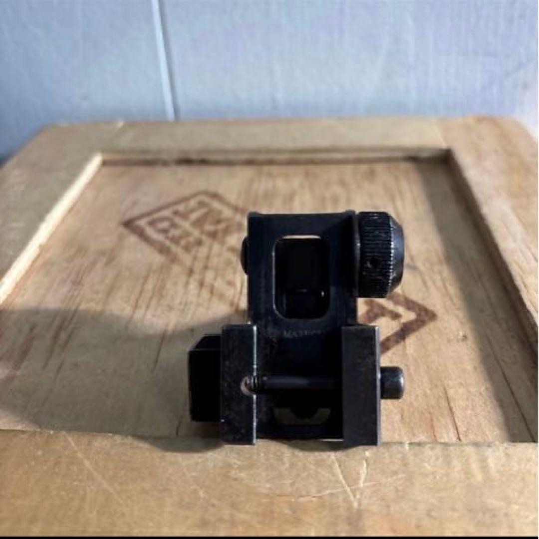 米軍実物　MATECH BUIS 600M M4 M16バックアップリアサイト④