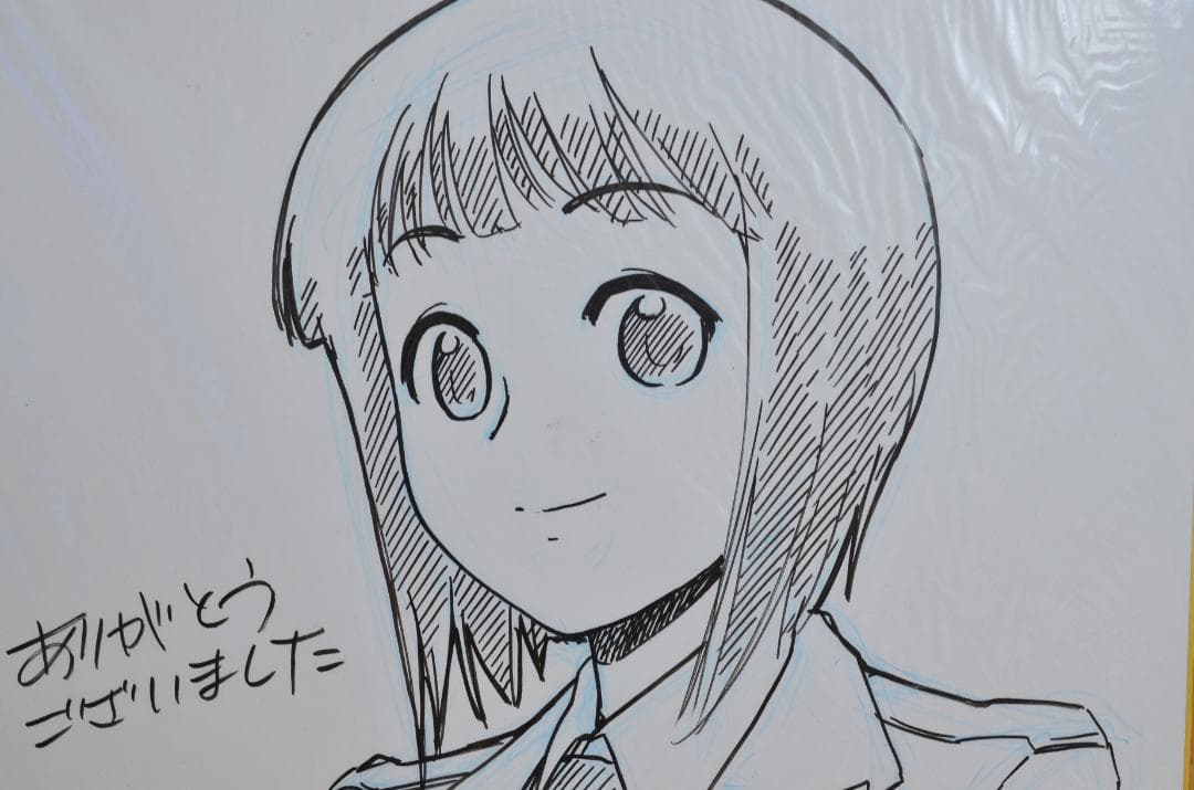 手書きイラスト（直筆）色紙 ミニパトっ！ / 大富寺航 / 検：あるころじっく