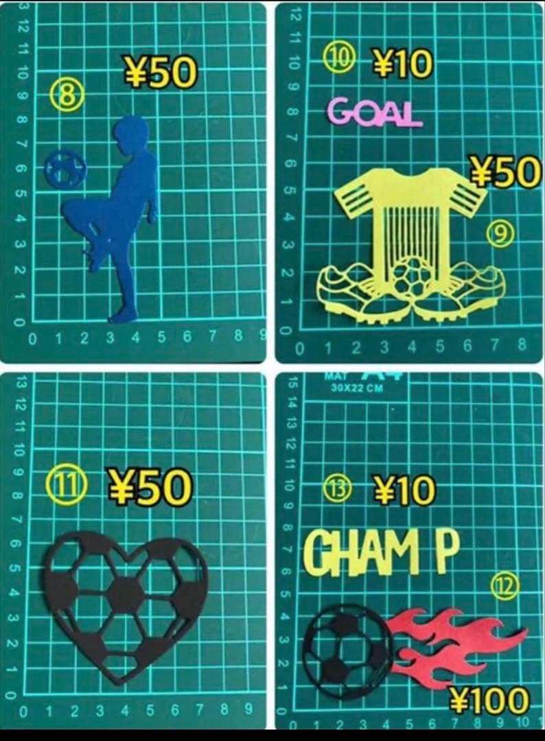 キッズ　サッカー　アルバムクラフト　オーダー　卒団記念　ペーパークラフト