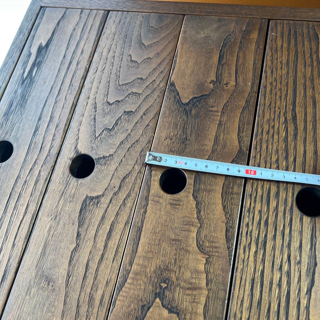 【引き取り可能】木製4段チェスト ダークブラウン