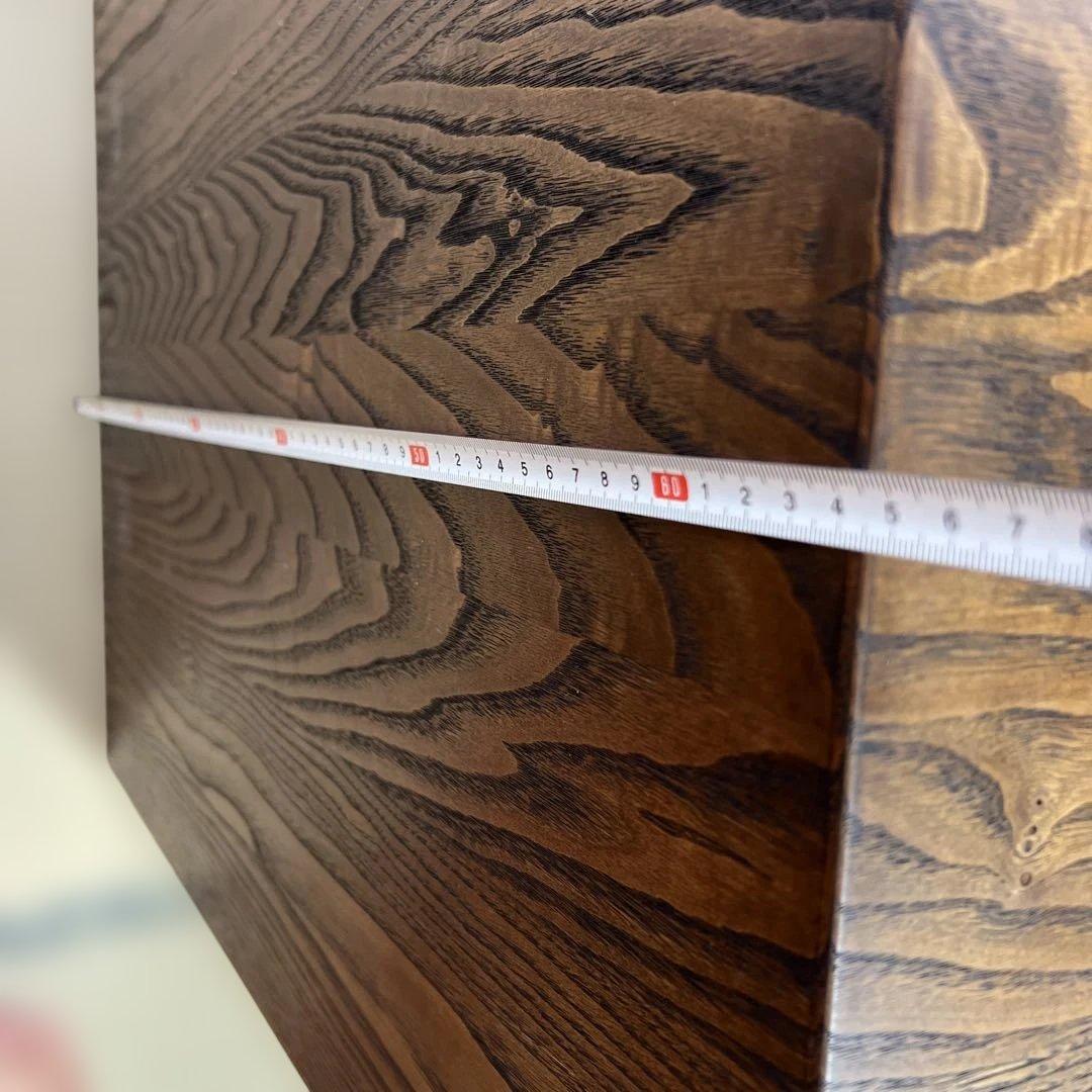 【引き取り可能】木製4段チェスト ダークブラウン