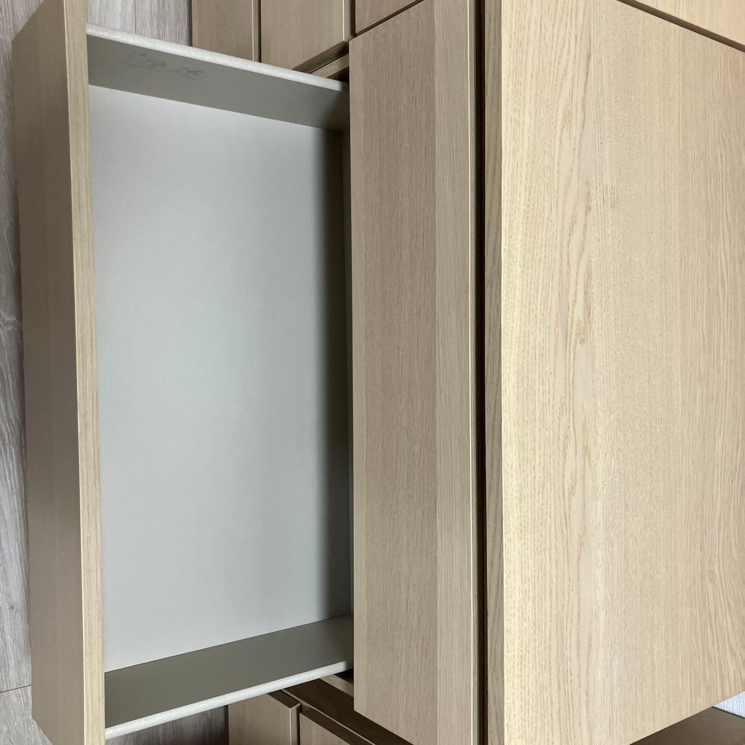 IKEA MALM 3段チェスト　ホワイトステインオーク　2/3
