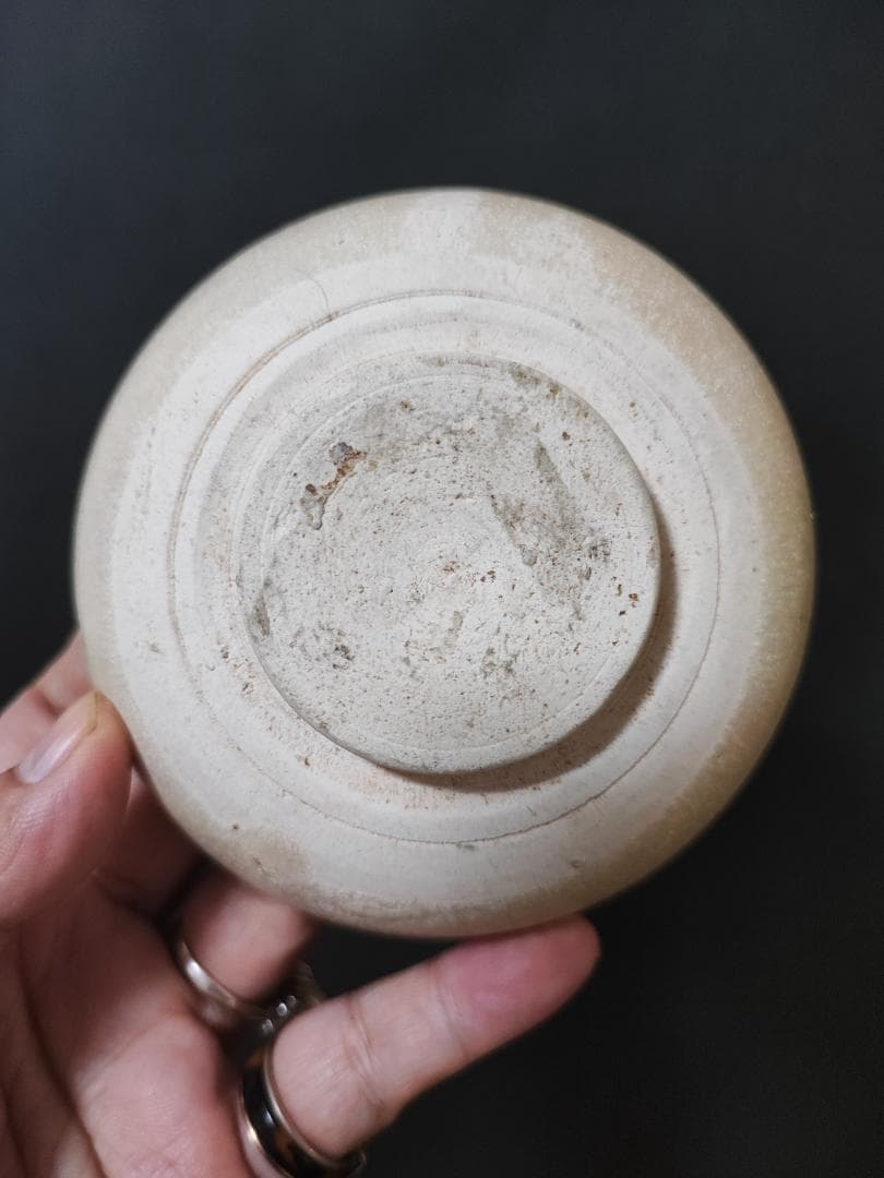 中国唐時代　長沙窯　唐白磁小皿