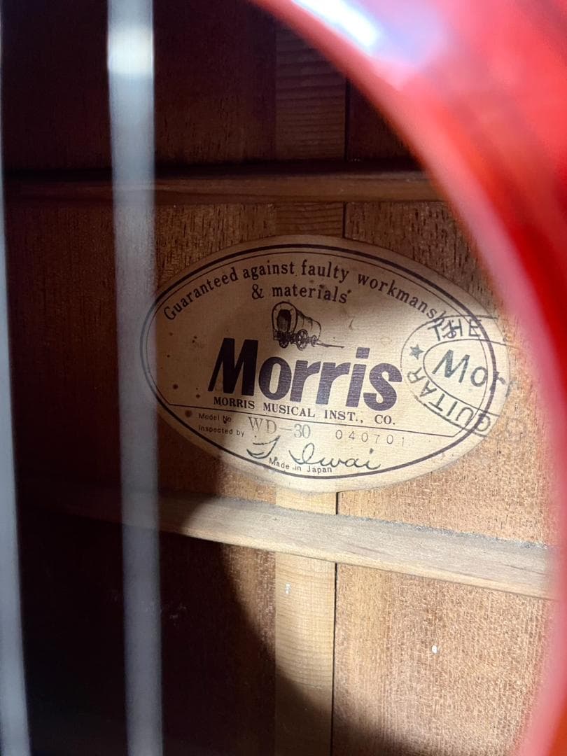 ☆アコースティックギター Morris WD-30 音楽 弦楽器 ギター