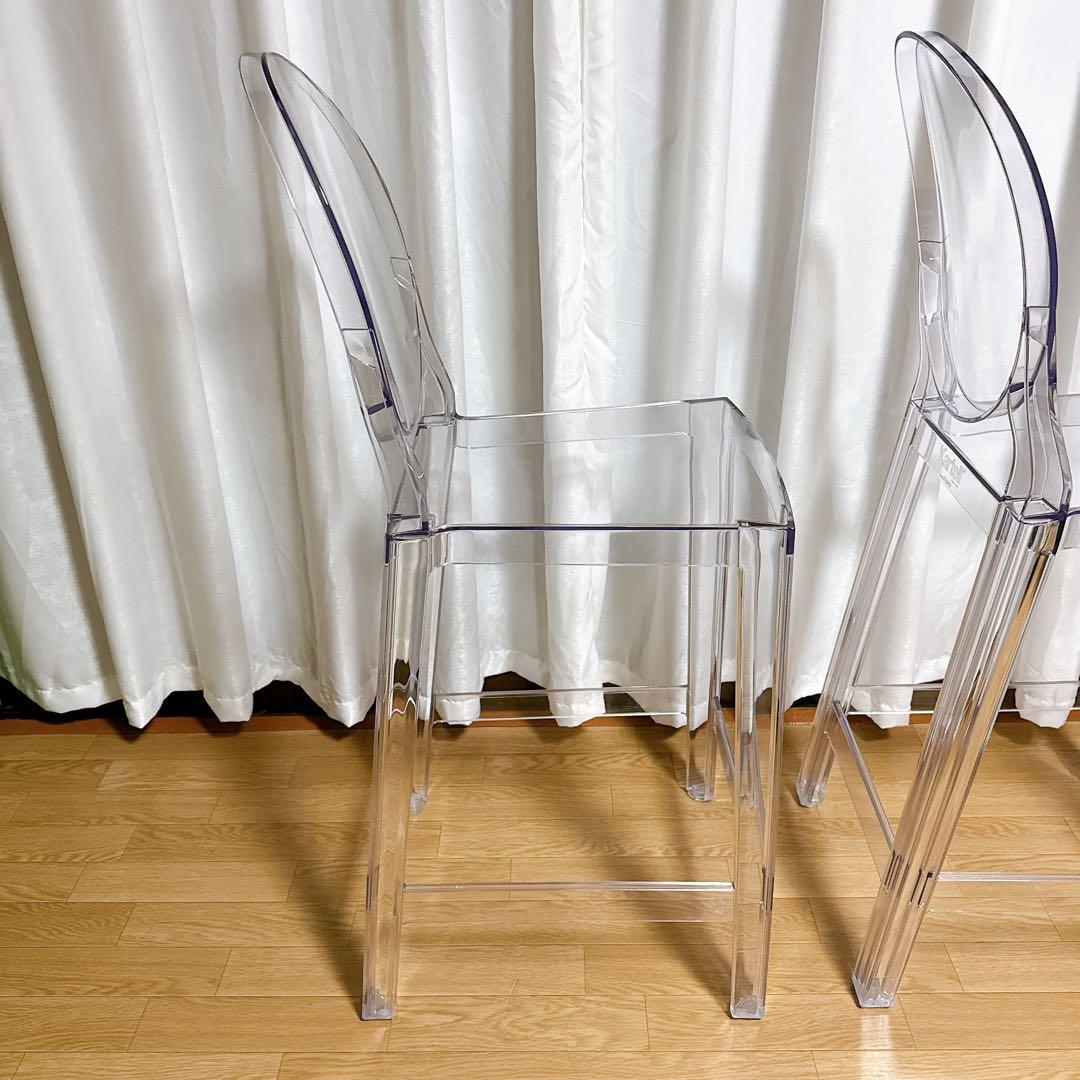 【美品】 Kartell カルテル カウンターチェア ハイスツール ワンモア65