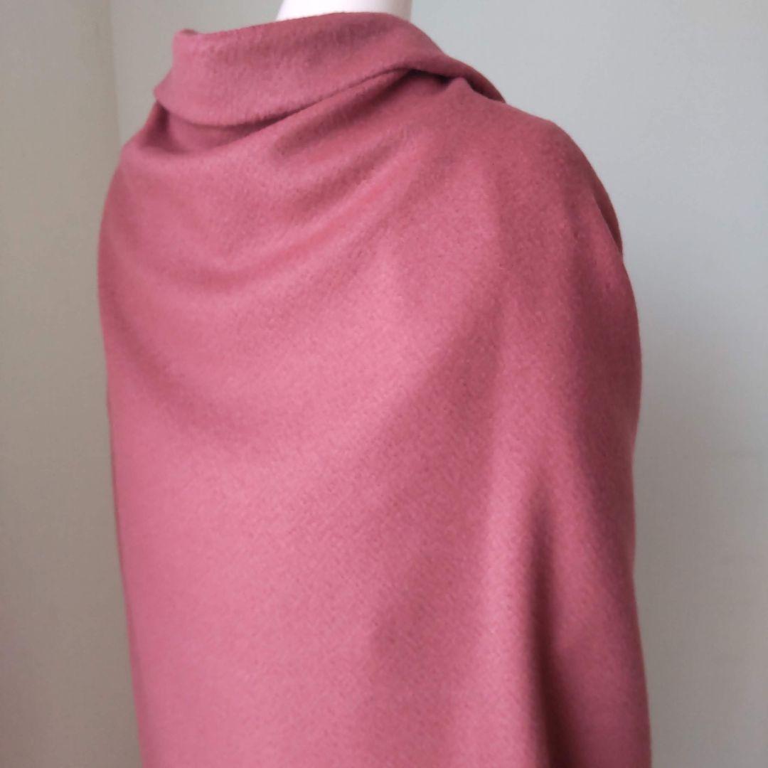 【なめらかラムウール・ロング】海老茶・モモンガカーディガン