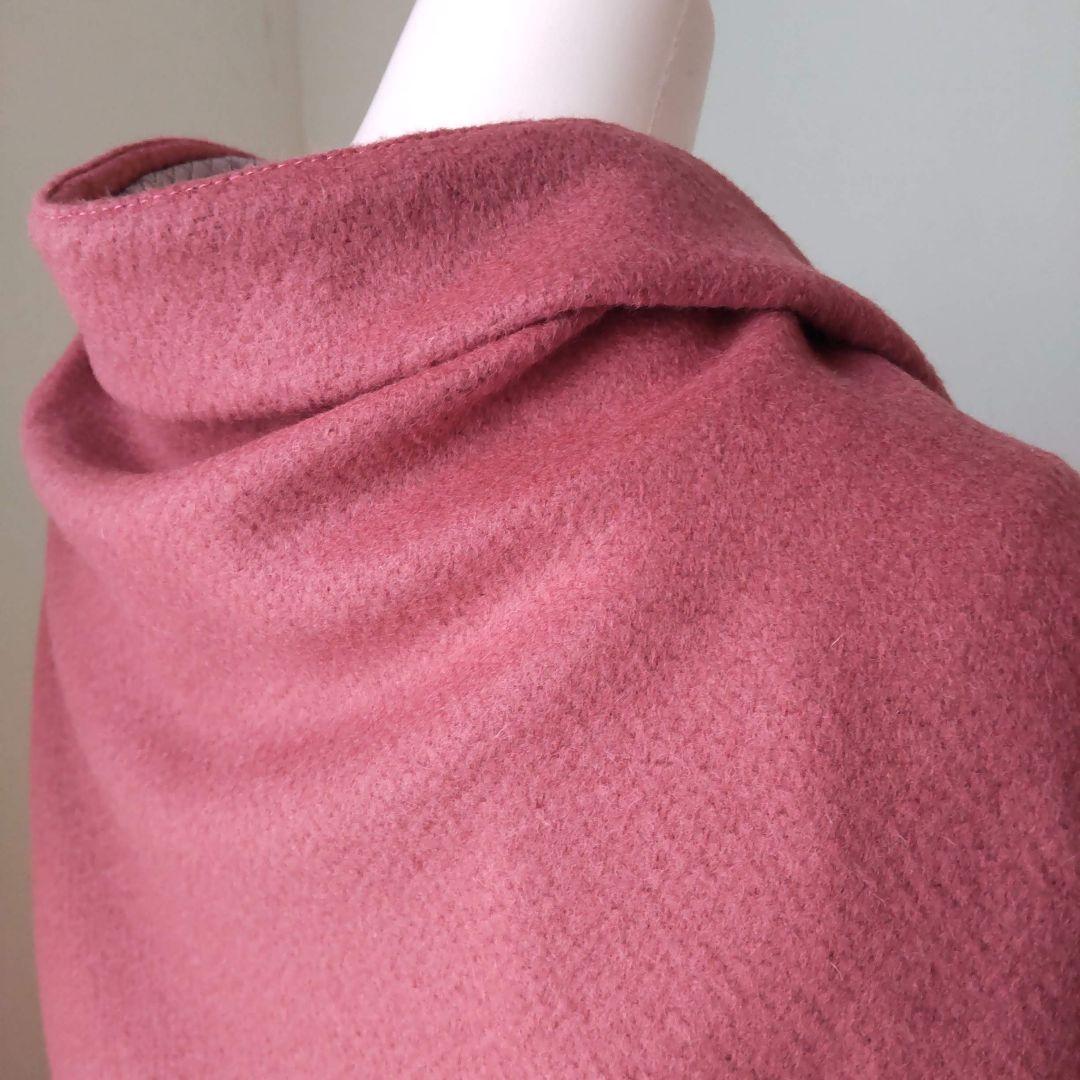 【なめらかラムウール・ロング】海老茶・モモンガカーディガン