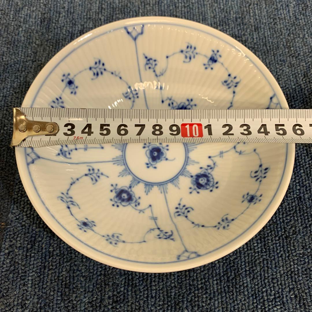 6 ロイヤルコペンハーゲン ブルーフルーテッドプレイン ボウル　15.5センチ