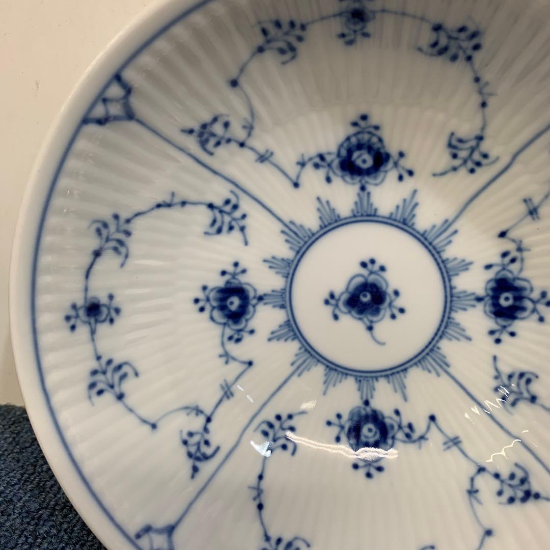 6 ロイヤルコペンハーゲン ブルーフルーテッドプレイン ボウル　15.5センチ