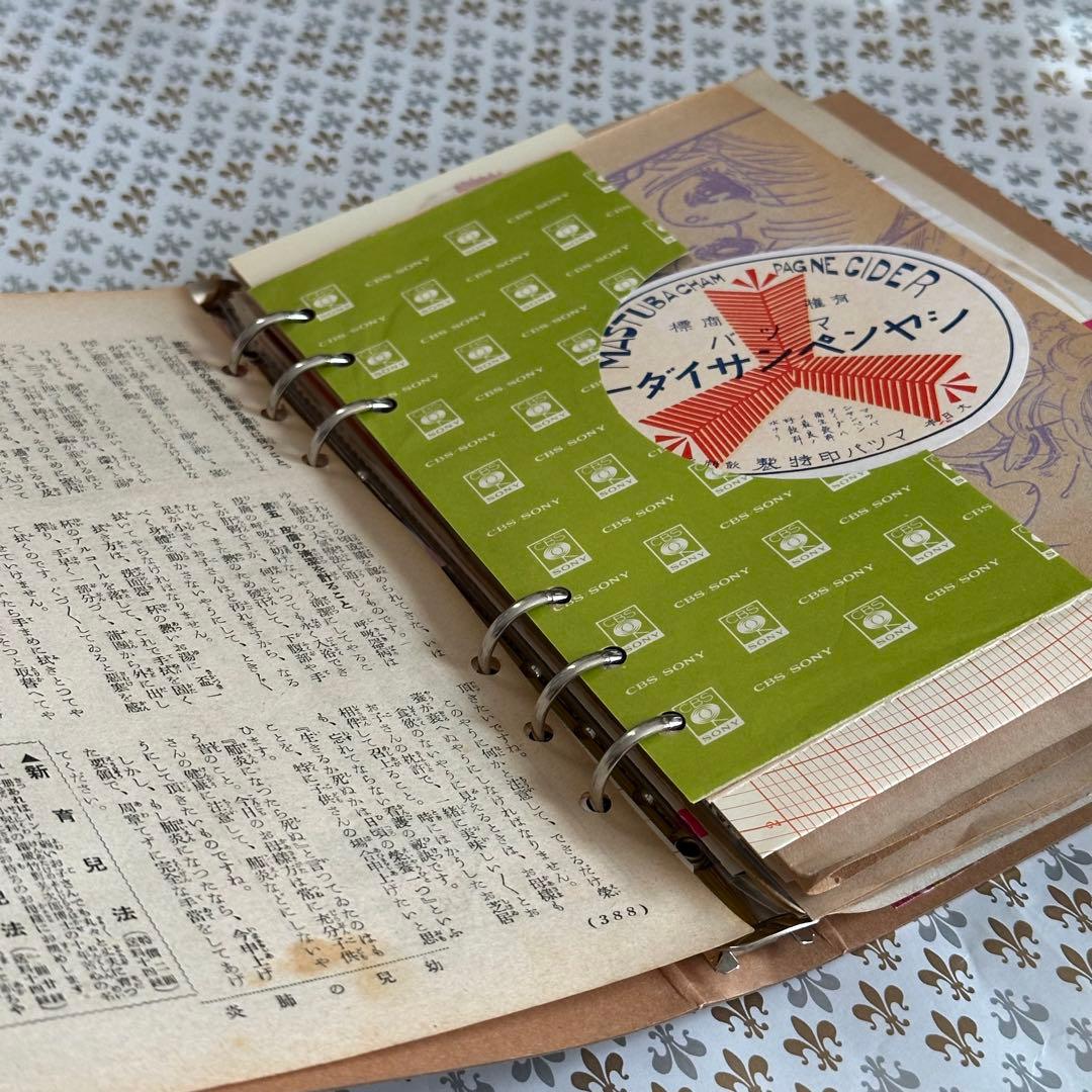 昭和レトロ6穴バインダージャンクジャーナル【153】おすそ分けファイル 紙もの