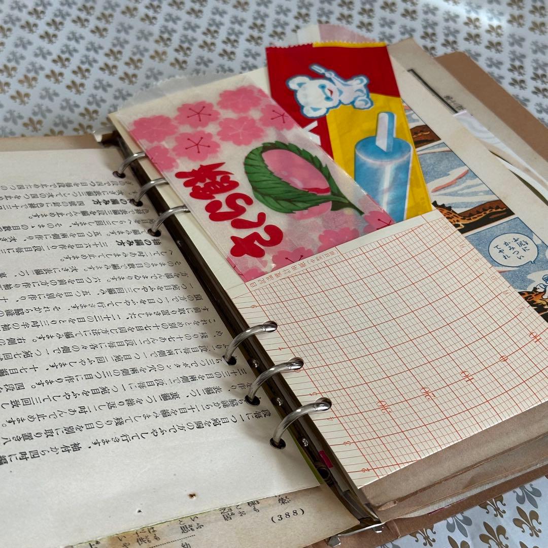 昭和レトロ6穴バインダージャンクジャーナル【153】おすそ分けファイル 紙もの