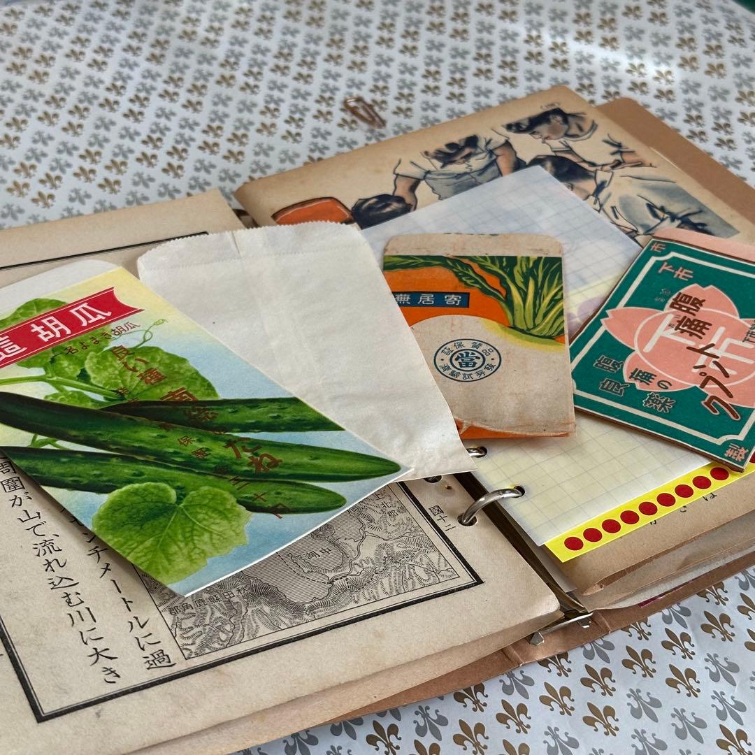 昭和レトロ6穴バインダージャンクジャーナル【153】おすそ分けファイル 紙もの