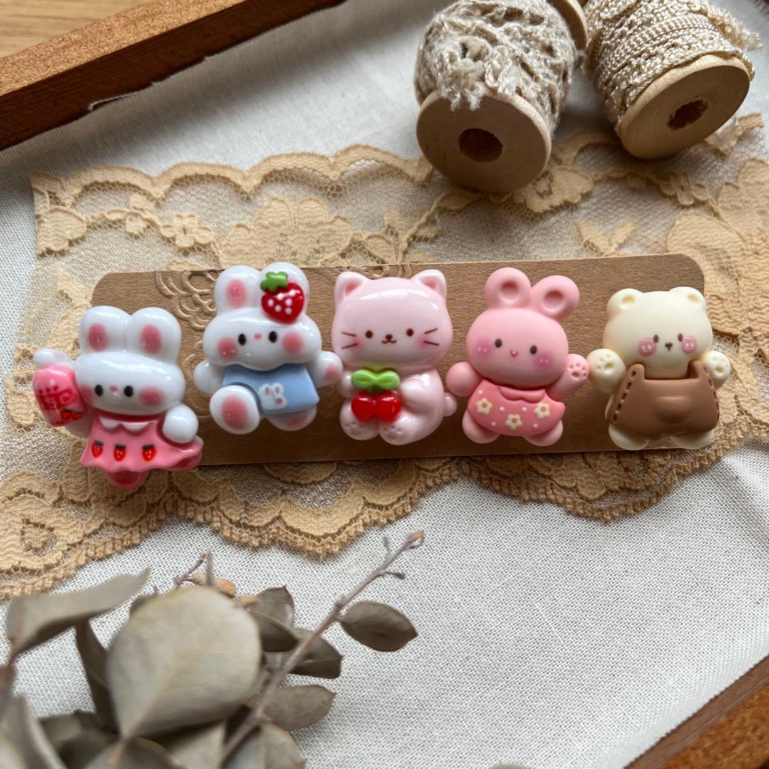 ＊ハンドメイド＊かわいい押しピン①【5個セット】