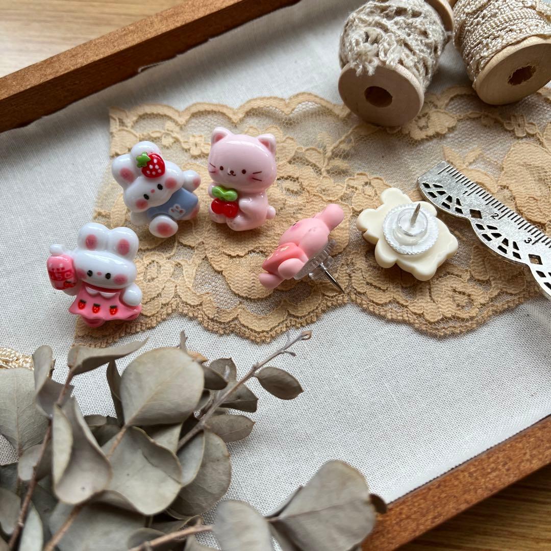 ＊ハンドメイド＊かわいい押しピン①【5個セット】