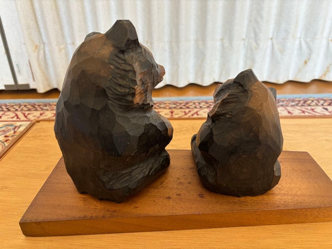木彫 熊 大和彫 大和正幸 熊彫 親子熊