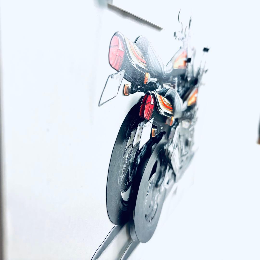 バイクイラスト　立体加工　岡本正樹　KAWASAKI Z II SPECIAL