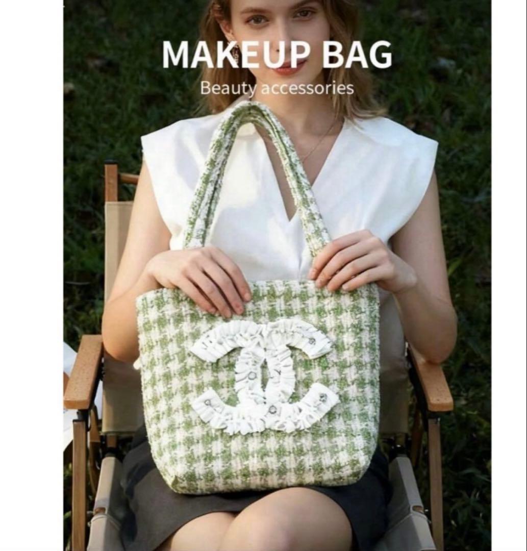 CHANEL ノベルティ　ツイード　トートバッグ