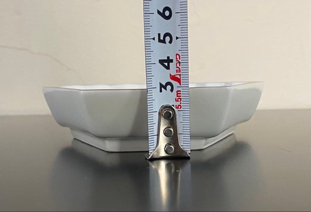 深川製磁　ひめ丸紋　扇形　銘々ざら皿　5個