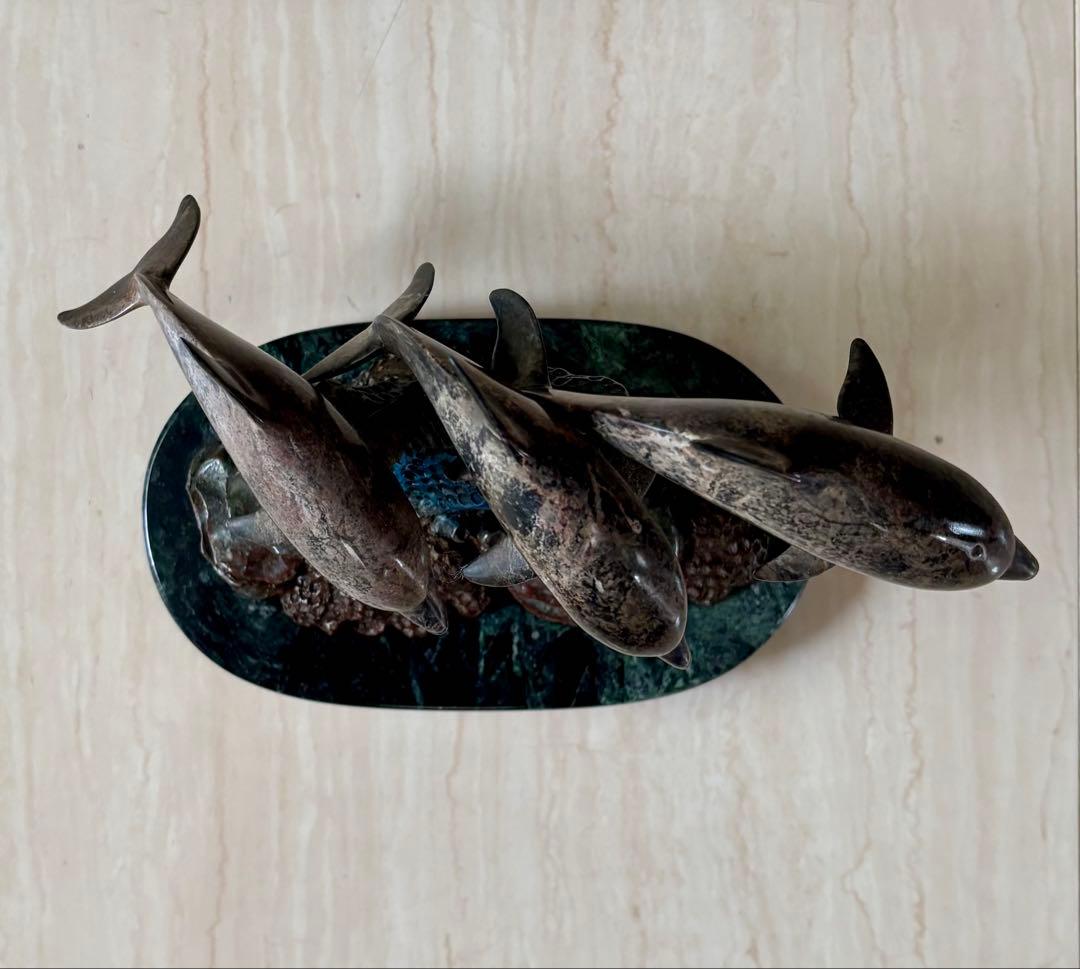 【Phil Vanderlei作ブロンズ彫刻★DOLPHIN IN CORAL】