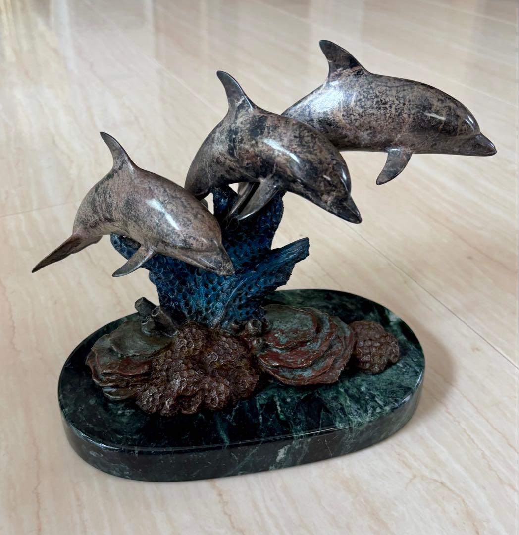 【Phil Vanderlei作ブロンズ彫刻★DOLPHIN IN CORAL】
