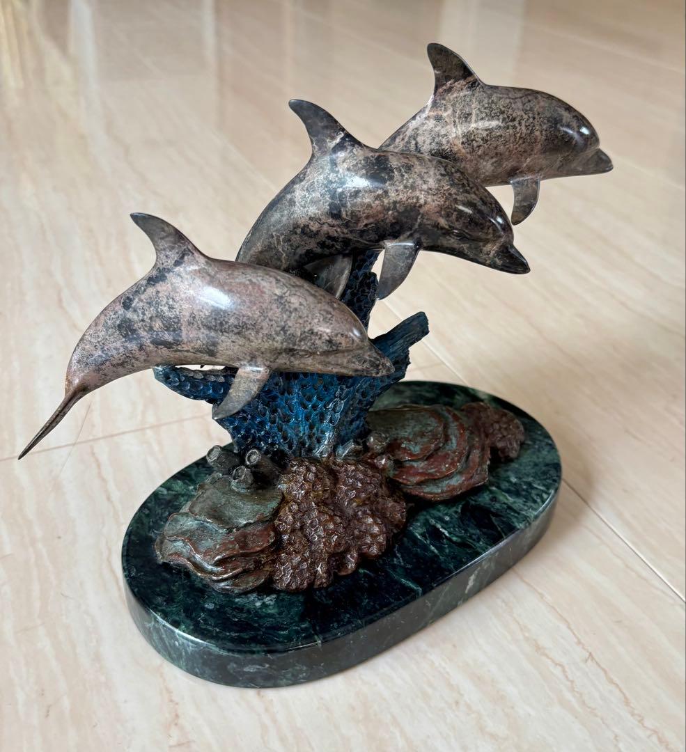 【Phil Vanderlei作ブロンズ彫刻★DOLPHIN IN CORAL】