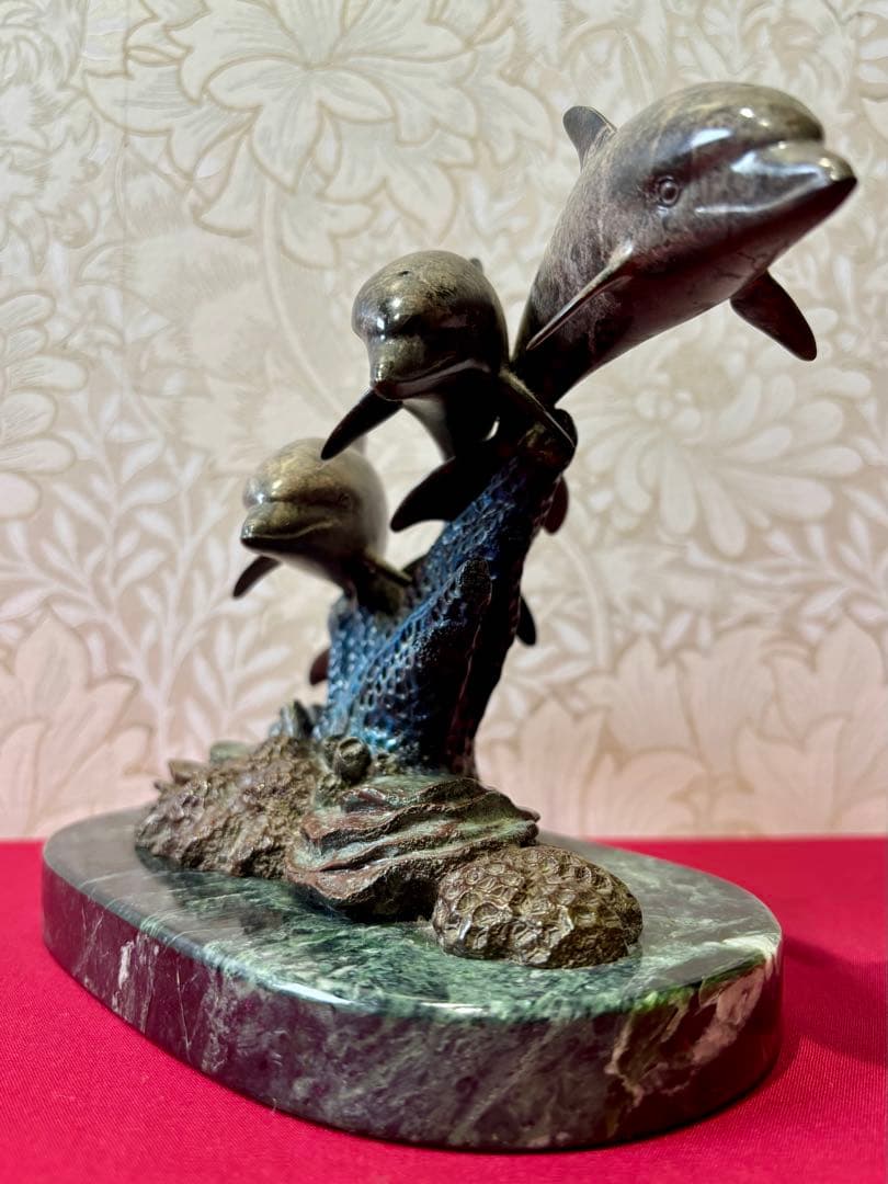 【Phil Vanderlei作ブロンズ彫刻★DOLPHIN IN CORAL】