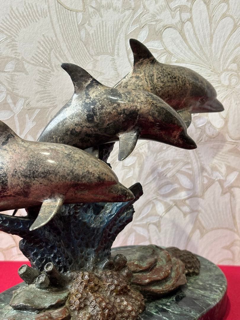 【Phil Vanderlei作ブロンズ彫刻★DOLPHIN IN CORAL】