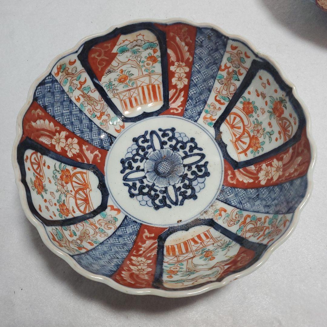 伊万里色絵鉢2客