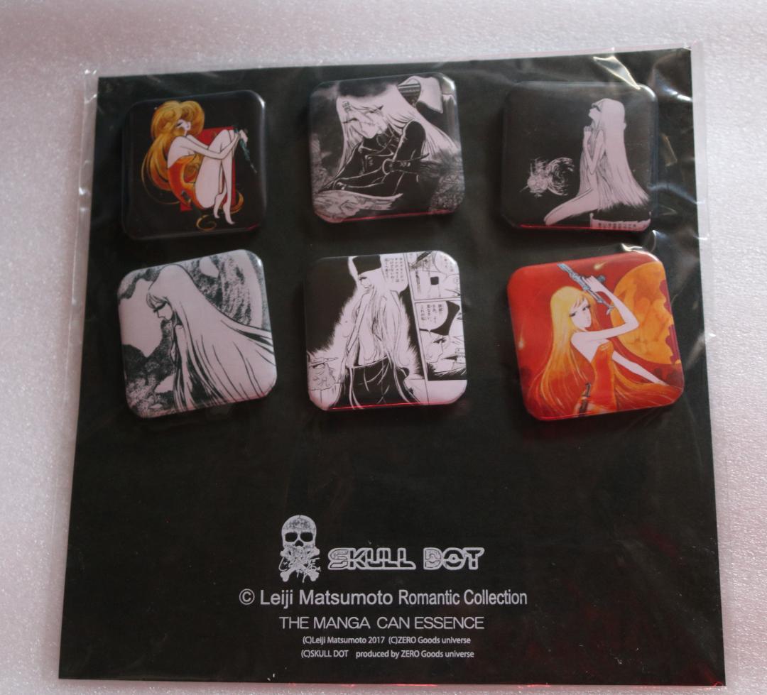 d++ 松本零士　Romantic 　缶バッジ　【SKULL DOT