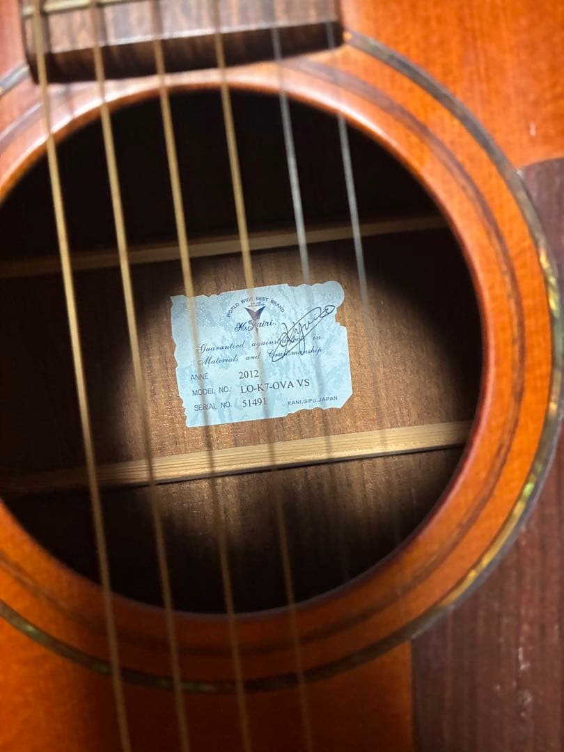 ギター K.YAIRI LO-K7 OVA