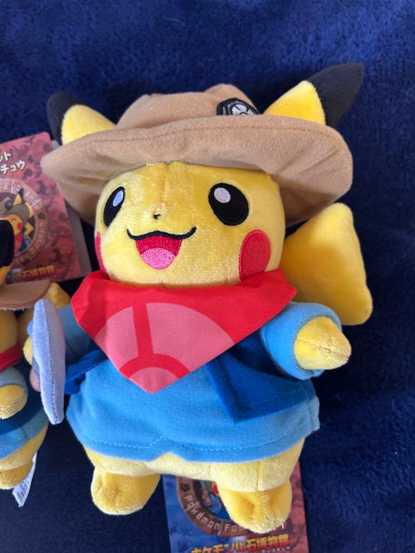 ポケモン化石博物館 発掘ピカチュウ ぬいぐるみ & マスコット 2点 セット
