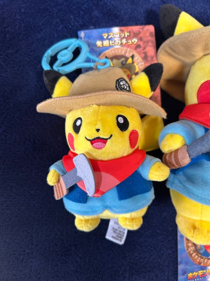 ポケモン化石博物館 発掘ピカチュウ ぬいぐるみ & マスコット 2点 セット
