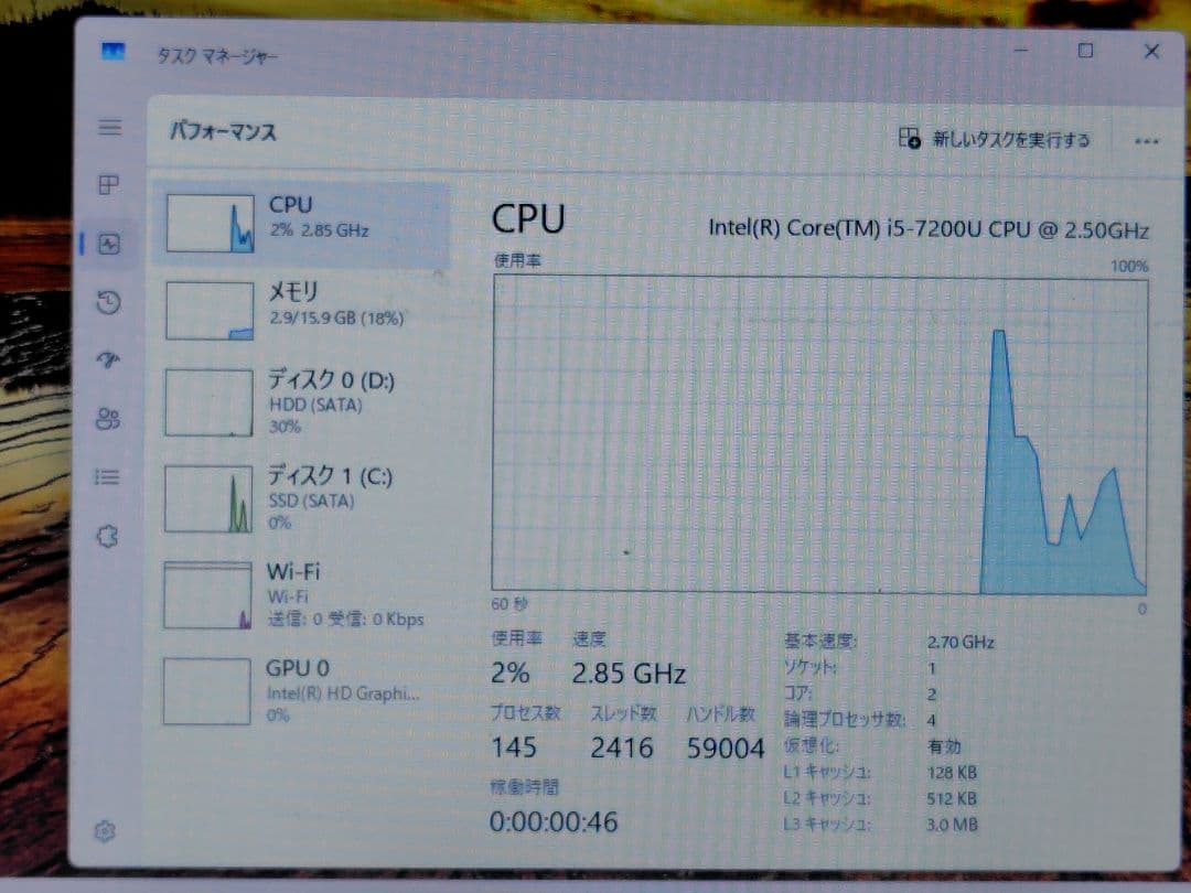 DELL ノートPC Vostro 5468 Core i5 16GB 1TB