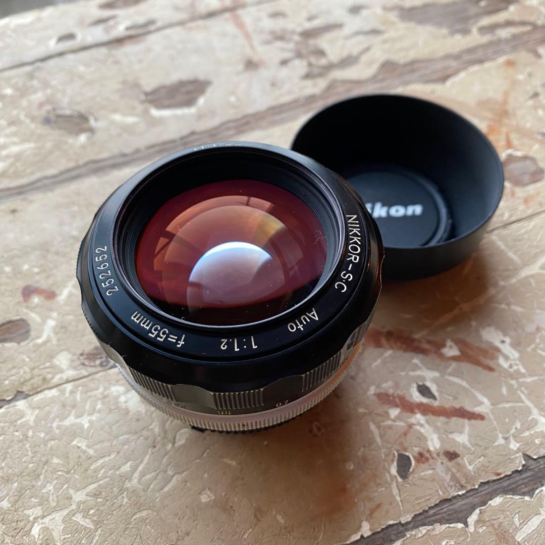 Nikon Nikkor 55mm f1.2 単焦点　大口径レンズ