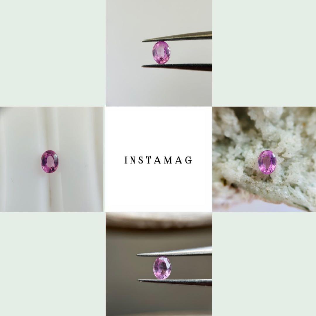 (M0417-2)『スリランカ産』ピンクサファイア　0.369ct