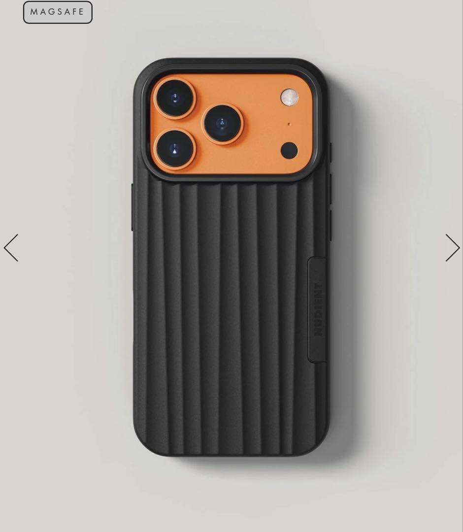 NUDIENT iPhone17Pro ケース カバー ブラック